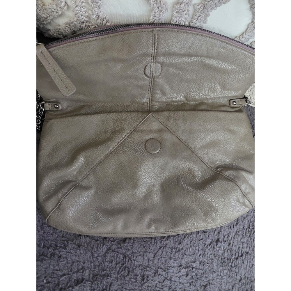 Rare BANANA REPUBLIC Studded Leather Clutch Purse CROSSBODY Chain Strap Bag VguC - Picture 9 of 14
